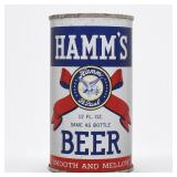 Hamms Beer Instructional Flat Top STARS STRIPES LID 79-13 OI 375 EXCELLENT