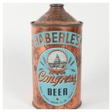 Haberle's Congress Beer Quart Cone Top 211-13 SCARCE
