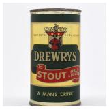 Drewrys Stout Malt Liquor Flat Top 55-22 RARELY CLEAN