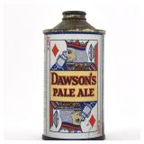 Dawsons Pale Ale Cone Top PLAYING CARD U PERMIT 158-25 EXCELLENT