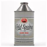Cold Spring Beer Cone Top NON-IRTP ALC STATEMENT FRONT 157-26