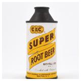 C and C Super Root Beer 6 Ounce Soda Cone Top ENRICHED NEW YORK
