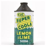C and C Super Coola Lemon Lime Soda Cone Top MULTIPLE CITIES EXCELLENT