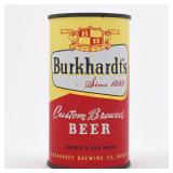 Burkhardts Custom Brewed Beer Flat Top OH TAX LID 47-9 EXCELLENT