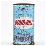 Bond Hill Extra Dry Premium Lager Beer Flat Top 40-35 SCARCE