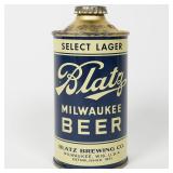 Blatz Milwaukee Beer Low Profile Cone Top NO ALC STATEMENT 153-13