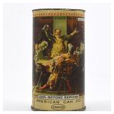 American Can Co Salesman Sample Instructional Flat Top UNLISTED OI 1 EXCELLENT