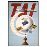 TAI - Transports Aeriens by Villemot, ca. 1955