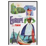 TWA Europe by David Klein, ca. 1965