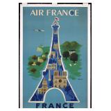 Air France Paris by Villemot, 1952