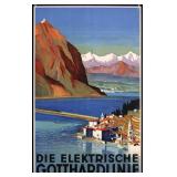 Die elektrische Gotthardlinie by Otto Baumberger, 1935