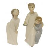 Lladro Children with Candles Figurines