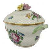 Herend 'Printemps' Porcelain Covered Sugar Bowl