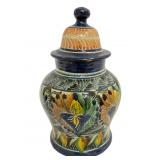 Mexican Santa Rosa Majolica Ceramic Lidded Jar