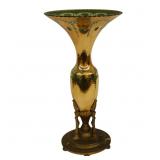 Austrian Jugendstil Enameled Trumpet Vase Lamp