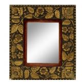 European Hand-Carved Gilded Oak Wall Mirror