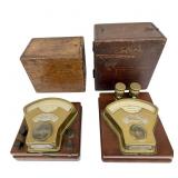 1888 Pair of Weston Model 1 Portable DC Voltmeters