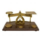 Victorian English Brass Postal Letter Scale