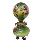 Victorian Green Double-Globe Parlor Lamp