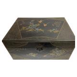 Chinoiserie Black Lacquer Chinese Chest