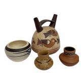 Indigenous American Art Pottery Grouping, Dine