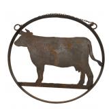 Vintage Iron Cow Farm / Barn Display Sign