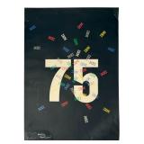 Signed Paul Rand IBM 75 Lithograph Poster