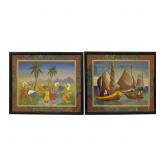 Haitian Folk Art Paintings - Vixamar & Roland