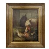 John Frederick Herring Stable Painting