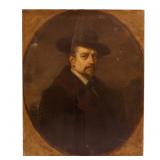 19th Century 'Man in the Hat' Portrait Painting
