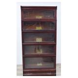 Globe-Wernicke Five-Tier Mahogany Finish Barrister Bookcase for John Wanamaker