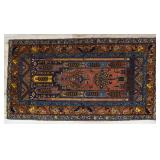 Hand-knotted Persian Tribal Wool Prayer Rug 7 x 4'