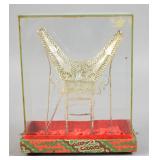 Indonesian Silver Filigree Model of a Traditional Minangkabau House