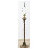 Seger Studios Cast Metal Floor Lamp with Owl and Dolphin Decoration