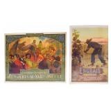 Two Vintage Lithographic Posters, Florimond van Acker and Hugo d'Alési