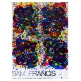 Sam Francis Lithograph Dallas Museum of Fine Arts Exhibition Poster