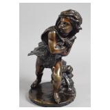 Eugene Laurent Bronze Sculpture Child Skating
