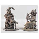 Pair of Cast Iron Punch and Judy Doorstops