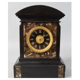 Tiffany & Co. Slate and Marble Mantel Clock