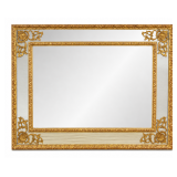 Large Neoclassical Giltwood Border Wall Mirror
