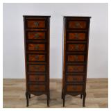 A Pair of John Widdicomb Parquetry Semainiers