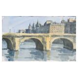 Richard Segelman Watercolor Bridge