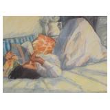 Richard Segalman Pastel Woman Reclining