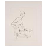 Sydney McGinley Drawing Seated 'Will'