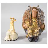 Two Rosa Ljung Swedish Glazed Ceramic Figurines