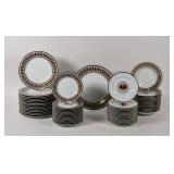 61-Piece Georges Briard Royale Pattern Porcelain Dinnerware Set