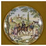 Fabbrica Ferniani Faenza Hand Painted Majolica Plate