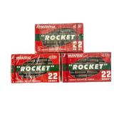 3 Remington Rocket 'Chicklet' Ammunition boxes
