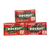 3 Remington Rocket 'Chicklet' Ammunition boxes