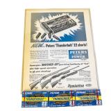3 Peters 'Thunderbolt' 'Chicklet' Ammo boxes & Ad